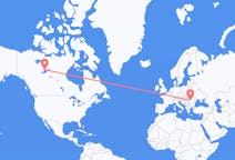 Flights from Yellowknife, Canada to Sibiu, Romania