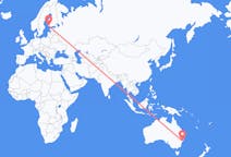 Flights from City of Newcastle, Australia to Turku, Finland