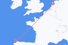 Flyg från La Coruña, Spanien till Amsterdam, Nederländerna