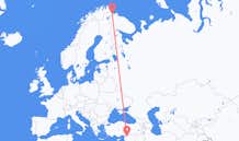 Loty z miasta Aleppo do miasta Kirkenes