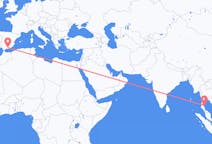 Flights from Ko Samui, Thailand to Granada, Spain