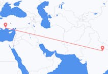 出发地 印度出发地 勒克瑙目的地 土耳其安塔利亚的航班