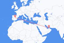 Flyreiser fra Dubai, De forente arabiske emirater til Madrid, Spania