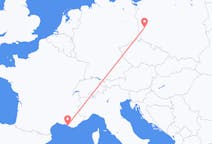 Fly fra Zielona Góra til Marseille