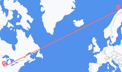 Flyreiser fra Peoria, USA til Tromsö, Norge