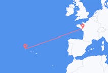Flights from Corvo Island, Portugal to Nantes, France