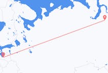 Flights from Riga, Latvia to Novy Urengoy, Russia