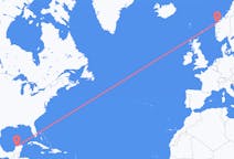 Flyg från Mérida till Ålesund