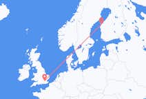 Flyreiser fra Vasa, til London