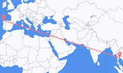 Flyrejser fra Pattaya, Thailand til La Coruña, Spanien