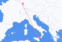 Flyreiser fra Catania, Italia til Strasbourg, Frankrike