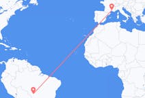Flights from Cuiabá, Brazil to Nîmes, France