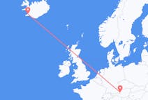 Flights from Reykjavik in Iceland to Salzburg in Austria