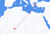 Flights from Niamey to Mykonos