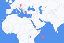 Flights from Praslin, Seychelles to Zagreb, Croatia