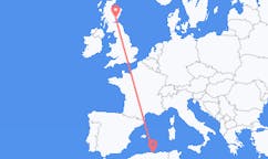 Flyg från Béjaïa, Algeriet till Dundee, Skottland