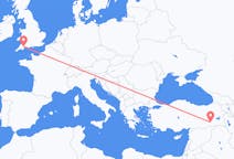 Flights from Batman, Turkey to Exeter, the United Kingdom
