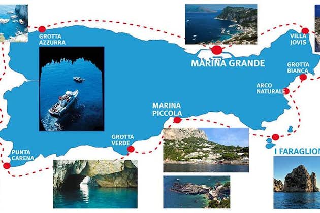 Capri: Bådtur, Prioriterede Billetter & Blue Grotto (Valgfri)