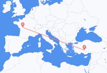 Flyreiser fra Poitiers, Frankrike til Konya, Tyrkia