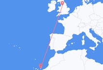 Flyreiser fra Ajuy, Spania til Manchester, England
