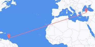 Flights from Grenada to Turkey