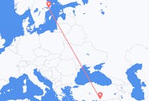 出发地 瑞典出发地 斯德哥尔摩目的地 土耳其加濟安泰普的航班