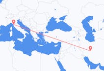 Flyrejser fra Isfahan til Pisa