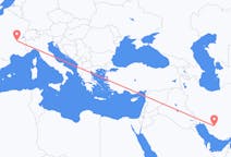 Flüge von Schiras, der Iran nach Lyon, Frankreich