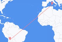 Flyrejser fra Uyuni, Bolivia til Cagliari, Italien