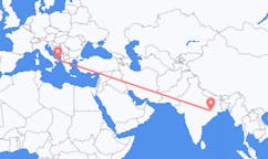 Flyreiser fra Jhārsuguda, India til Brindisi, Italia