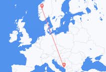 Flyreiser fra Tivat, Montenegro til Sogndal, Norge