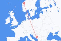 Flyrejser fra Tivat, Montenegro til Sogndal, Norge