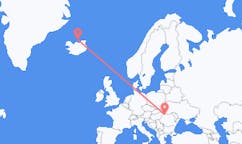 Loty z Grimsey, Islandia do Baia Mare, Rumunia