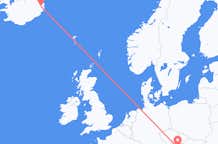 Flyreiser fra Egilsstaðir, Island til Vienna, Østerrike