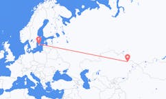 Vluchten van Semey, Kazachstan naar Visby, Zweden