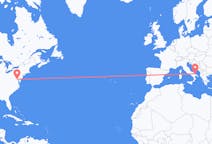 Flights from Washington, D. C. , the United States to Bari, Italy