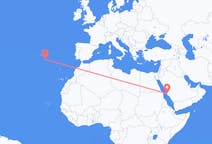 Flights from Jeddah, Saudi Arabia to Santa Maria Island, Portugal