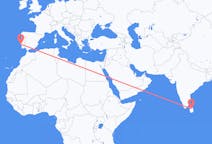 Vluchten van Sigiriya naar Lissabon