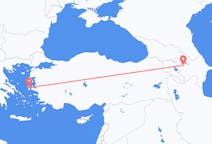 Flyreiser fra Gandsja, Aserbajdsjan til Khios, Hellas
