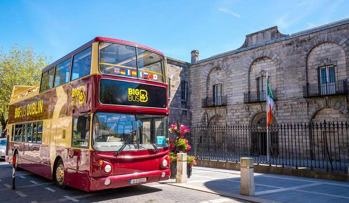 Stor buss Dublin Hop on Hop off sightseeingtur med Live Guide