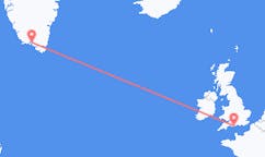 Flights from Narsaq, Greenland to Bournemouth, the United Kingdom