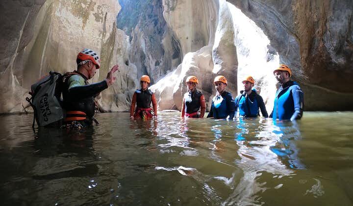 Private canyoning adventure in the Buitreras Canyon