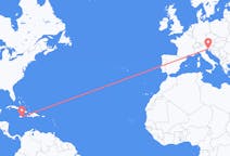 Flyg från Kingston, Jamaica till Trieste, Italien