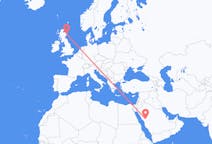 Flyg från Medina, Saudiarabien till Aberdeen, Skottland