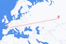 Flights from Kemerovo, Russia to Bordeaux, France
