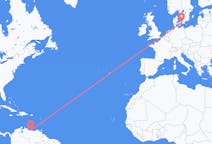 Flights from Caracas to Copenhagen