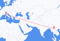 Flights from Kengtung, Myanmar (Burma) to Pisa, Italy