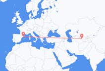 Flyreiser fra Bukhara, til Barcelona