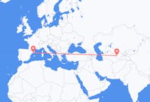 Flyreiser fra Bukhara, til Barcelona