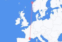 Flyrejser fra Florø, Norge til Girona, Spanien